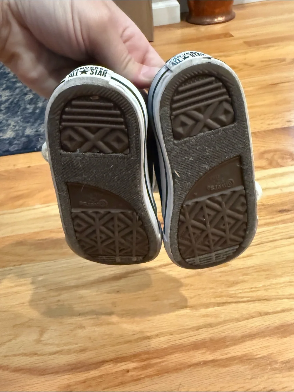 Black Kids Converse Canvas Low-Top Sneakers Size 9
